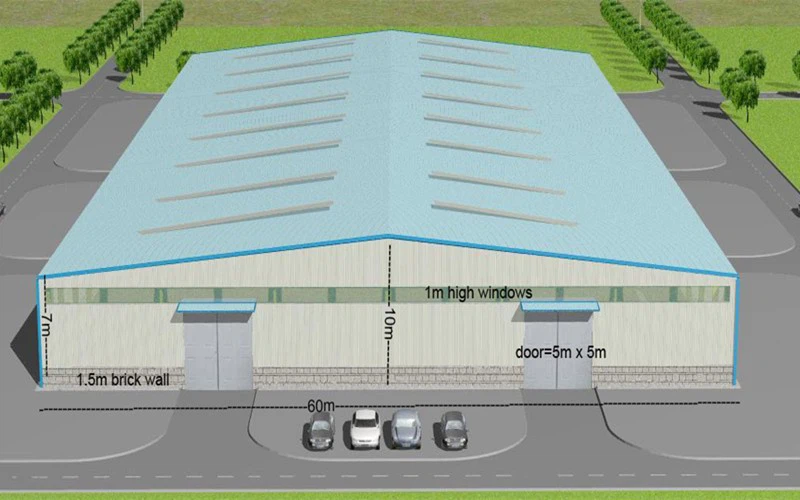 60×100 Pole Barns Metal Building