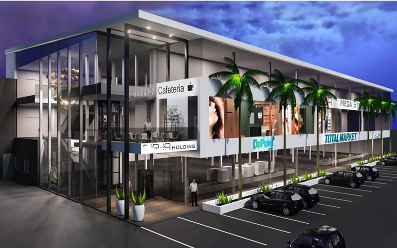 commercial steel frame building